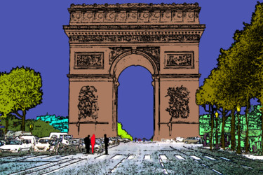 Photography titled "161-arc-de-triomphe…" by Jean-Paul Martin, Original Artwork