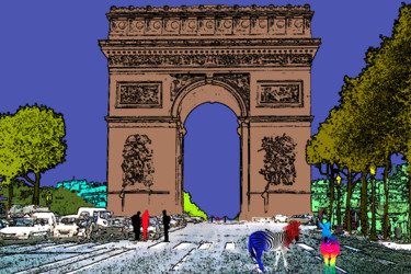 Photography titled "161-arc-de-triomphe…" by Jean-Paul Martin, Original Artwork