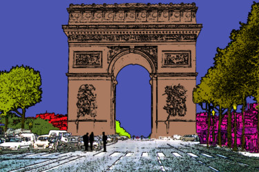 Фотография под названием "161-arc-de-triomphe…" - Jean-Paul Martin, Подлинное произведение искусства