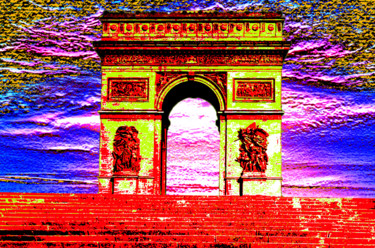 Photographie intitulée "161-arc-de-triomphe…" par Jean-Paul Martin, Œuvre d'art originale