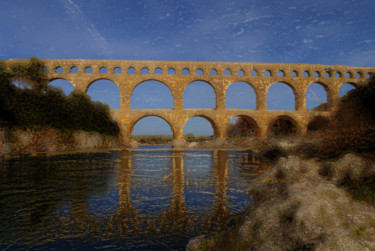 Photographie intitulée "p1010597a-pont-du-g…" par Jean-Paul Martin, Œuvre d'art originale