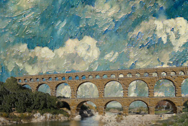 Photographie intitulée "p1010599c-pont-du-g…" par Jean-Paul Martin, Œuvre d'art originale
