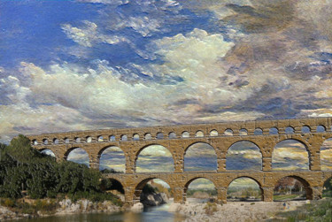 Photographie intitulée "p1010599e-pont-du-g…" par Jean-Paul Martin, Œuvre d'art originale