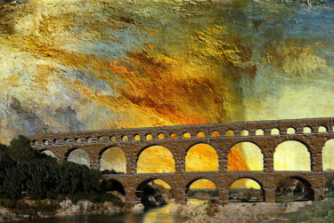 Photographie intitulée "p1010599f-pont-du-g…" par Jean-Paul Martin, Œuvre d'art originale