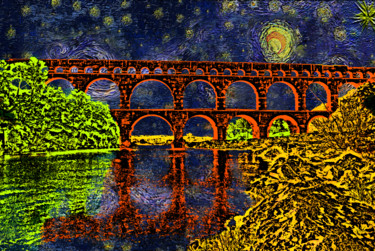 Photographie intitulée "p1010597f-pont-du-g…" par Jean-Paul Martin, Œuvre d'art originale