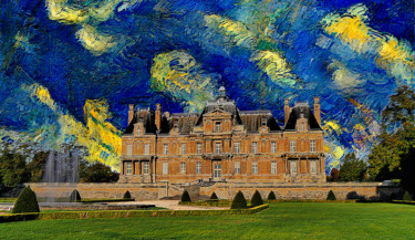 Arts numériques intitulée "château de Maisons-…" par Jean-Paul Martin, Œuvre d'art originale, Photo montage