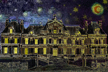 Digital Arts titled "château de Maisons-…" by Jean-Paul Martin, Original Artwork, Photo Montage