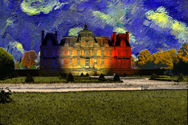 Arts numériques intitulée "château de Maisons-…" par Jean-Paul Martin, Œuvre d'art originale, Photo montage