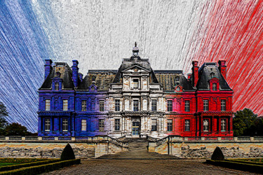Arts numériques intitulée "château de-Maisons-…" par Jean-Paul Martin, Œuvre d'art originale, Travail numérique 2D