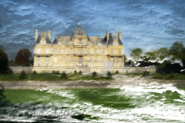 Arte digital titulada "château de Maisons-…" por Jean-Paul Martin, Obra de arte original, Trabajo Digital 2D