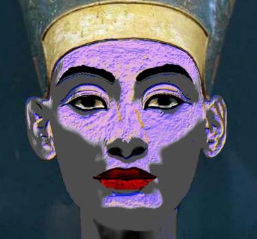 Arts numériques intitulée "nefertiti-34.jpg" par Jean-Paul Martin, Œuvre d'art originale, Photo montage