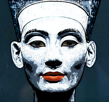 Arts numériques intitulée "nefertiti-40.jpg" par Jean-Paul Martin, Œuvre d'art originale, Photo montage