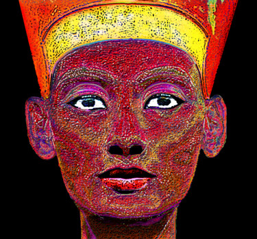 Arts numériques intitulée "nefertiti-55.jpg" par Jean-Paul Martin, Œuvre d'art originale, Photo montage