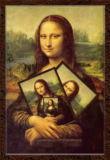 Digital Arts titled "Mona Lisa tenant so…" by Jean-Paul Martin, Original Artwork, 2D Digital Work