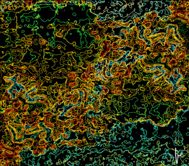 Digitale Kunst mit dem Titel "Connexions" von Jean Paul Pierozzi, Original-Kunstwerk