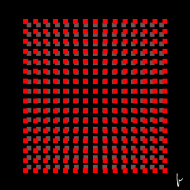 Arts numériques intitulée "Squares" par Jean Paul Pierozzi, Œuvre d'art originale, Travail numérique 2D