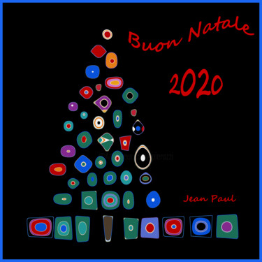Digital Arts titled "Buon Natale 2020" by Jean Paul Pierozzi, Original Artwork, Digital Painting