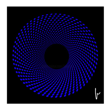 Digital Arts titled "Black Hole" by Jean Paul Pierozzi, Original Artwork, Digital Painting