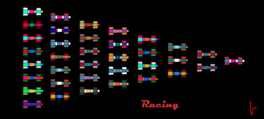 Arts numériques intitulée "Racing" par Jean Paul Pierozzi, Œuvre d'art originale, Peinture numérique