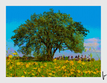 Arts numériques intitulée "Le printemps des Ro…" par Jean Paul Pierozzi, Œuvre d'art originale, Peinture numérique