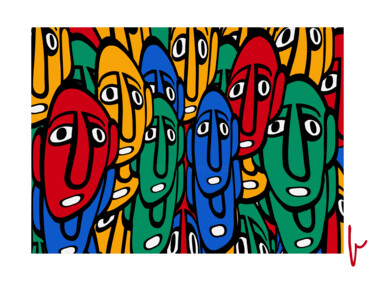 Digital Arts titled "United colours of f…" by Jean Paul Pierozzi, Original Artwork, Digital Painting