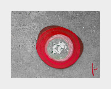 Photographie intitulée "Le cercle rouge" par Jean Paul Pierozzi, Œuvre d'art originale, Photographie numérique