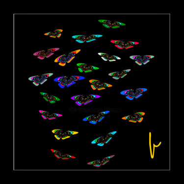 "Papillons dans le n…" başlıklı Dijital Sanat Jean Paul Pierozzi tarafından, Orijinal sanat, Dijital Resim