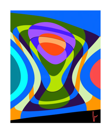 Digitale Kunst mit dem Titel "Figure 72" von Jean Paul Pierozzi, Original-Kunstwerk, Digitale Malerei