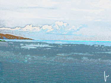 Digitale Kunst mit dem Titel "Marine de Nice" von Jean Paul Pierozzi, Original-Kunstwerk, Digitale Malerei