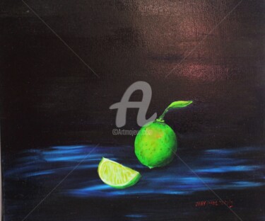 Peinture intitulée "Couleur citron" par Jean Paul Tersin, Œuvre d'art originale, Huile