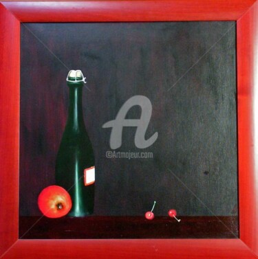 Peinture intitulée "mousse de pomme" par Jean Paul Tersin, Œuvre d'art originale