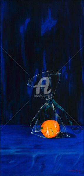 Картина под названием "orange-bleue-jpeg.j…" - Jean Paul Tersin, Подлинное произведение искусства, Масло