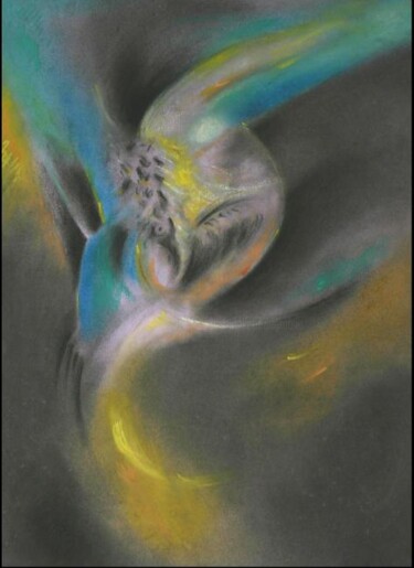 Drawing titled "Mouvances infinies 2" by Jean-Philippe Degraeve, Original Artwork, Pastel