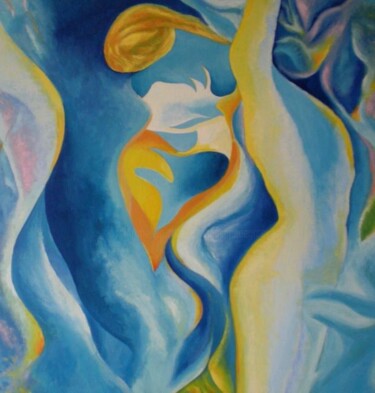 Painting titled "Antinoüs II" by Jean-Philippe Degraeve, Original Artwork, Oil