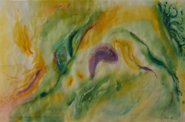 Zeichnungen mit dem Titel "Vert pop (collectio…" von Jean-Philippe Degraeve, Original-Kunstwerk, Aquarell