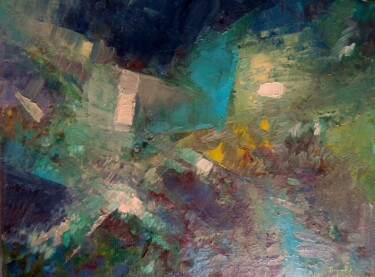 Malerei mit dem Titel "Boboli, Labyrinthes" von Jean-Philippe Degraeve, Original-Kunstwerk, Öl