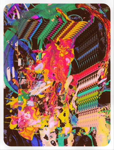 Arte digital titulada "Particule" por Jean Philippe Desmoulins, Obra de arte original, Pintura Digital
