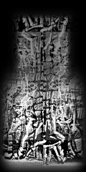 Digitale Kunst getiteld ""Darktown1.2/2023"" door Jean Philippe Desmoulins, Origineel Kunstwerk, Acryl