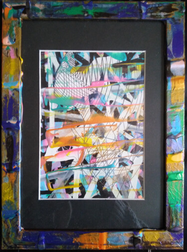 Painting titled "Lira/One" by Jean Philippe Desmoulins, Original Artwork, Acrylic Mounted on Glass