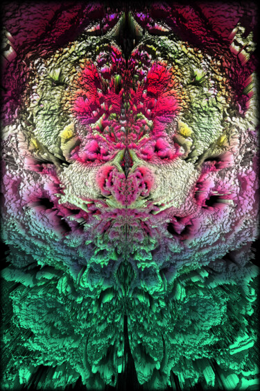 Digitale Kunst mit dem Titel "OverPink" von Jean Philippe Desmoulins, Original-Kunstwerk, 3D Modellierung