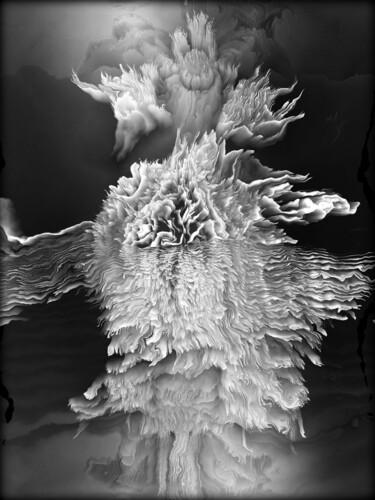 Digitale Kunst mit dem Titel "Transcendance/1.2" von Jean Philippe Desmoulins, Original-Kunstwerk, 3D Modellierung