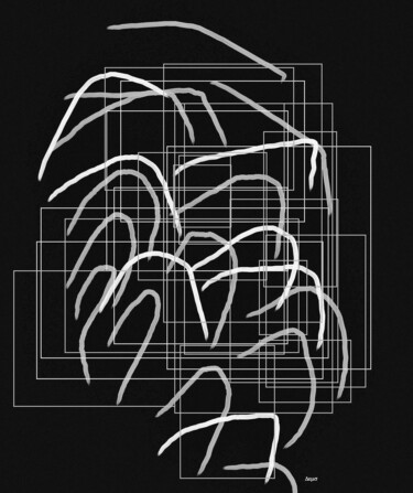 Photographie intitulée "Cube&line" par Jean Philippe Desmoulins, Œuvre d'art originale, Photographie numérique