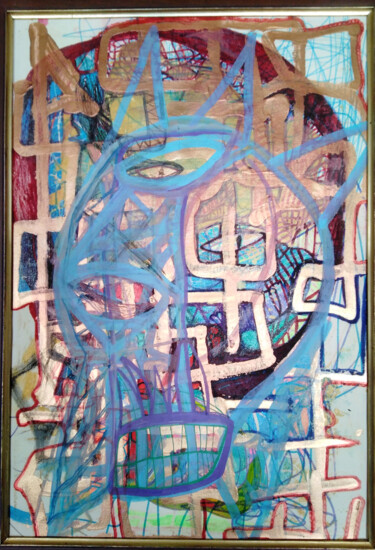 Картина под названием "StigmatA" - Jean Philippe Desmoulins, Подлинное произведение искусства, Акрил Установлен на картон