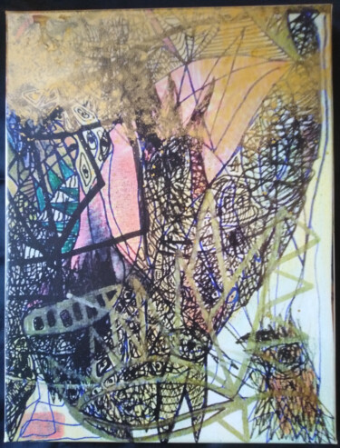 Malerei mit dem Titel "MODERN-DAY SYNDROME…" von Jean Philippe Desmoulins, Original-Kunstwerk, Acryl Auf Keilrahmen aus Holz…