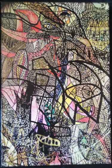 Pintura titulada "MODERN-DAY SYNDROME…" por Jean Philippe Desmoulins, Obra de arte original, Acrílico Montado en Bastidor de…