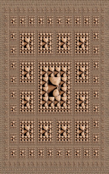 Digitale Kunst mit dem Titel "Magic Prayer Rug" von Jean Philippe Desmoulins, Original-Kunstwerk, 3D Modellierung