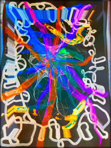 Цифровое искусство под названием "The colors of fog" - Jean Philippe Desmoulins, Подлинное произведение искусства, Шариковая…