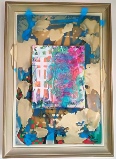 Pintura titulada "The door of hope" por Jean Philippe Desmoulins, Obra de arte original, Pluma de gel Montado en Bastidor de…