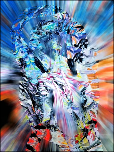 Цифровое искусство под названием "L'Expression" - Jean Philippe Desmoulins, Подлинное произведение искусства, 3D моделирован…