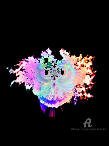 Grafika cyfrowa / sztuka generowana cyfrowo zatytułowany „wikimi pink bird” autorstwa Jean Philippe Desmoulins, Oryginalna p…